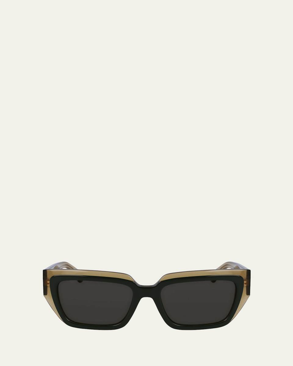 Logo Acetate Butterfly Sunglasses